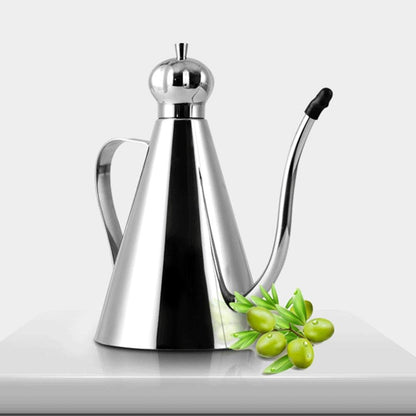 Stainless Steel Olive Oil Dispenser Bottle - Leakproof Oil Pot, Kitchen Storage Container (350ml)