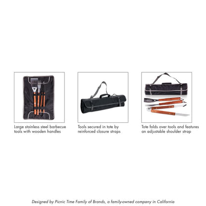 NFL Dallas Cowboys BBQ Tote with Digital Print (3 Piece), One Size, Black