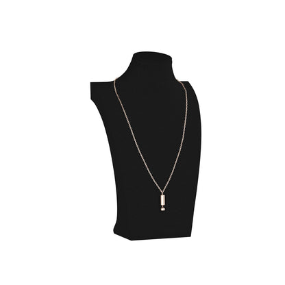 KunGe Necklace Bust Display Stand, Necklace Holder, Pendant Chain Necklace Organizer for Women (Black Velvet, S 1PCS)