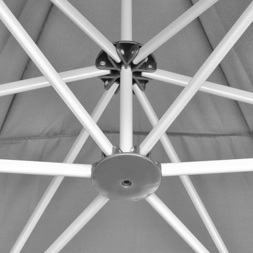 Xhnifbn Grey Hexagonal Pop-Up Gazebo 11.8ft x 10.2ft Powder-Coated Steel Frame Instant Canopy Tent with Water-Repellent Fabric for Backyard Patio Party & Garden Events