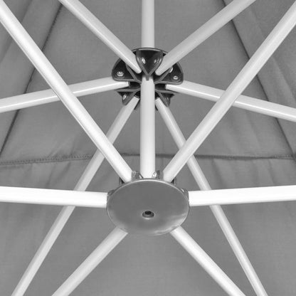 Xhnifbn Grey Hexagonal Pop-Up Gazebo 11.8ft x 10.2ft Powder-Coated Steel Frame Instant Canopy Tent with Water-Repellent Fabric for Backyard Patio Party & Garden Events