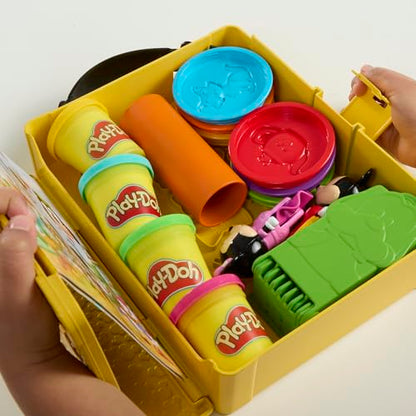 Play-Doh Disney Junior Mickey Mouse Clubhouse, Shape a Story Playset, Storage & Travel, Arts & Crafts Preschool Toys for Kids 2+