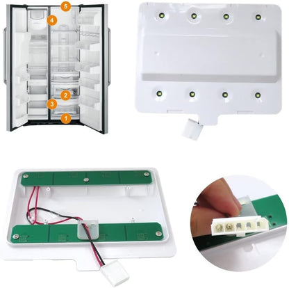 W11043011 LED Light Module for Whirlpool Kenmore Maytag Fridge, Replace W10866538 PS12070396