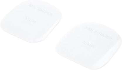Fox Run Nylon Pot/Pan Scraper, Set of 2, White
