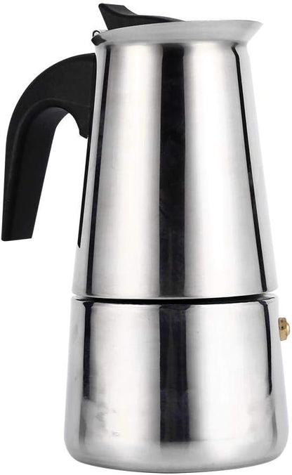 Haofy Stainless Steel Pot Cup Coffee Maker for Home Office Use (200ml, 100ml/200ml/300ml/450ml)