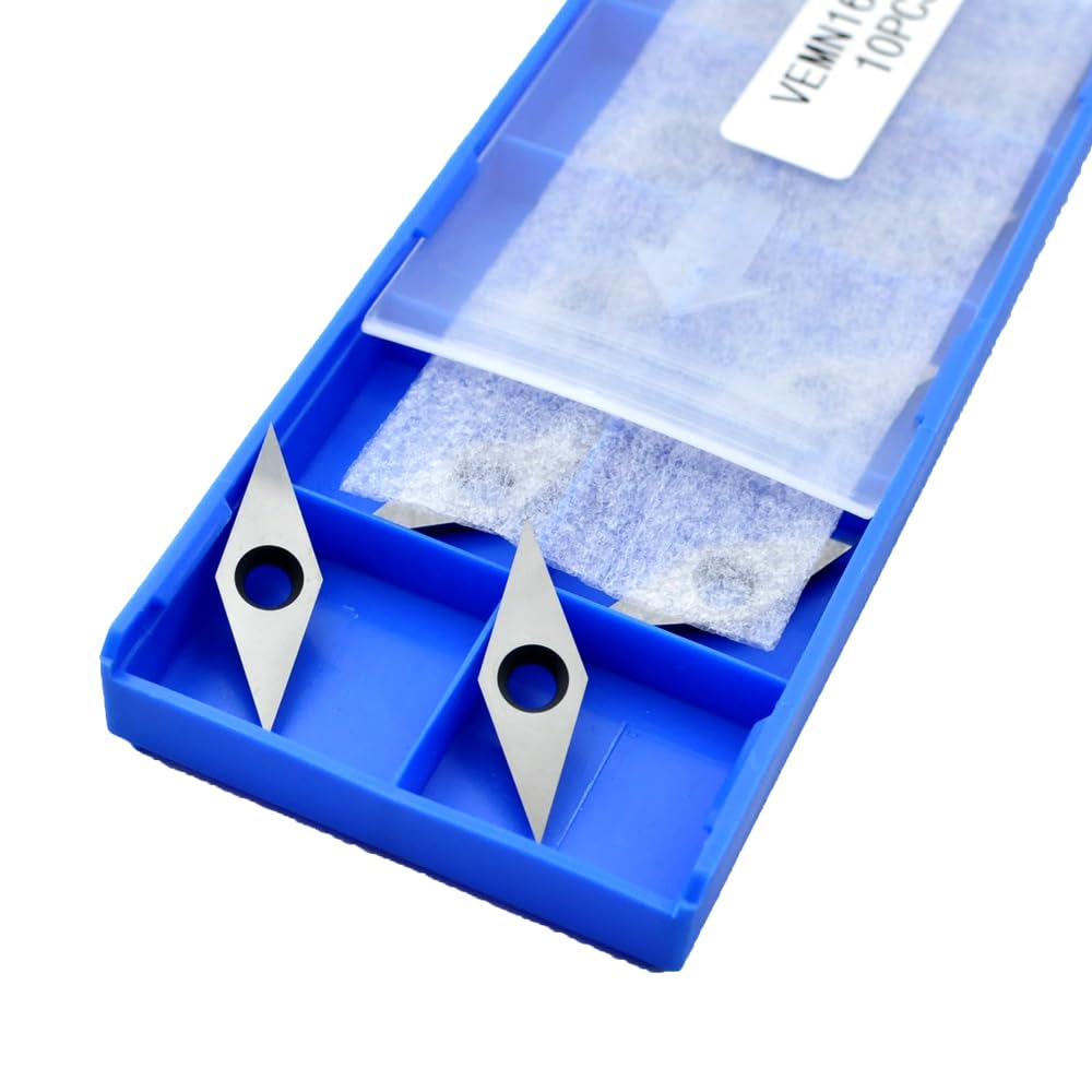 CDBP Diamond Carbide Replacement Insert cutter for woodturning, 10 x 28- Dia4.3mm with Sharp Point Indexable carbide cutter fits For Detailer Wood Turning Tools, 10pcs