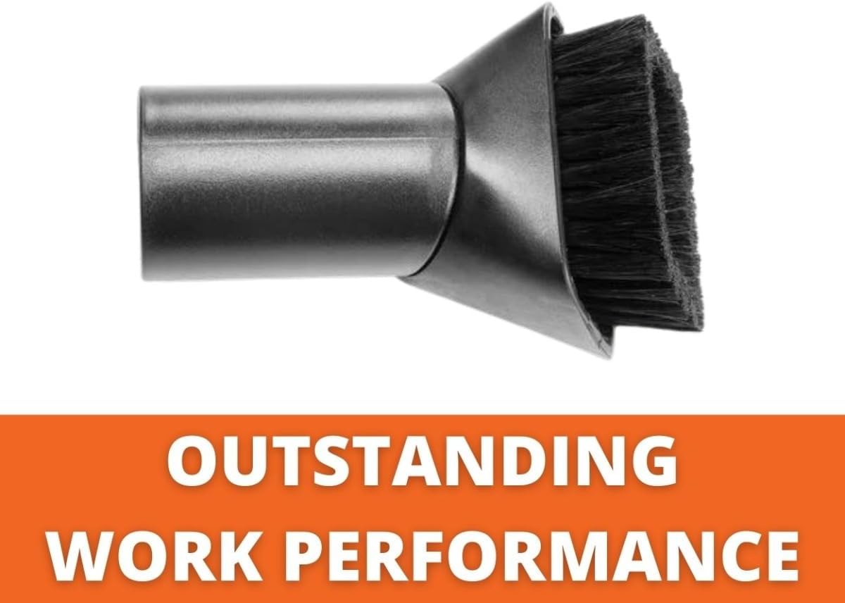 Fein Rotating Dusting Brush - Efficient Cleaning Attachment for Turbo Wet/Dry Dust Extractors, Natural Bristles, 2-3/4"