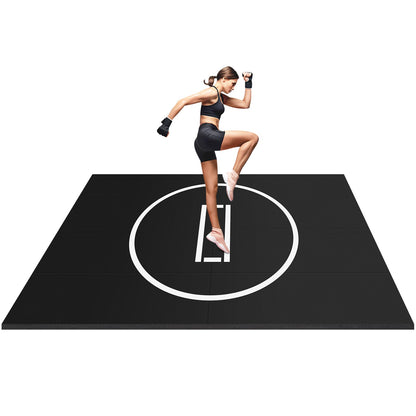 10×6.6ft Jiu Jitsu Wrestling Mat, 3cm Thick Shock Absorbing PE Training Pad, Ideal for BJJ, MMA, Grappling, Judo, Boxing Martial Arts Yoga