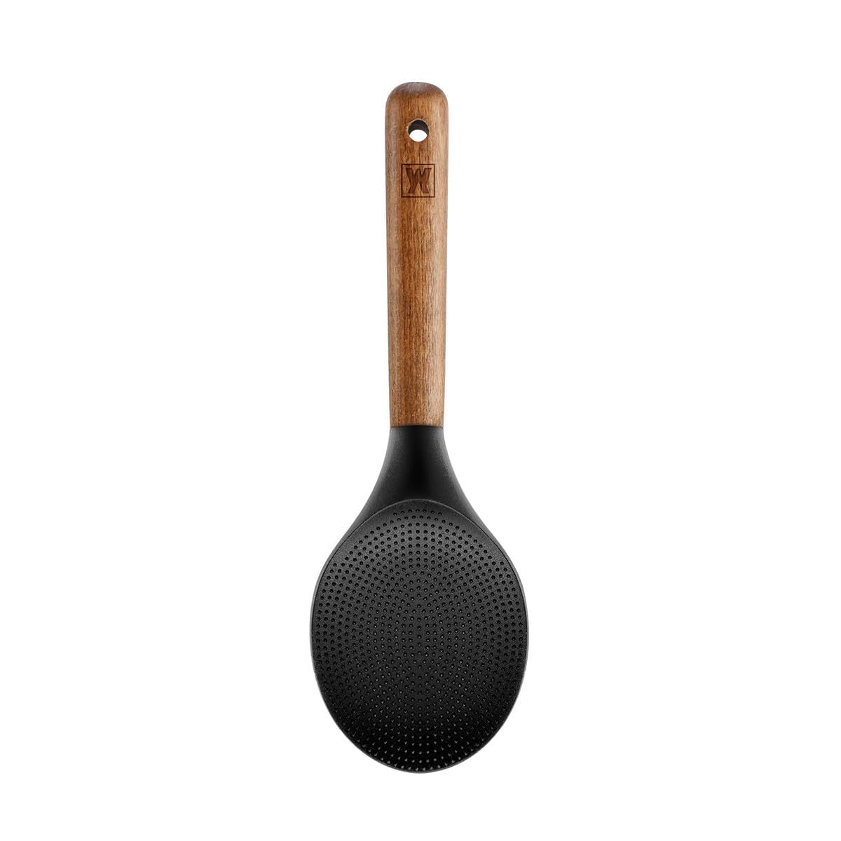 WAGENSTEIGER Silicone Rice Paddle with Wooden Handles: Non-Stick Rice Spoon, Mashed Potato Serving Spoon, Heat Resistant Cookware, Protects Surfaces with Gentle Head Design