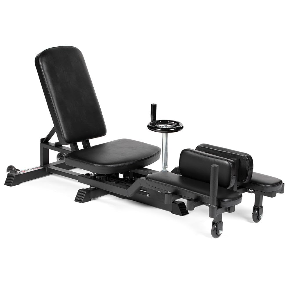 Titan Fitness Leg Stretcher Machine, Up to 180 Degree Leg Split Flexibility Training, Rated 330 LB Capacity, Adduction Leg Stretching Machine, Stretch Equipment for Flexibility and Hip Mobility