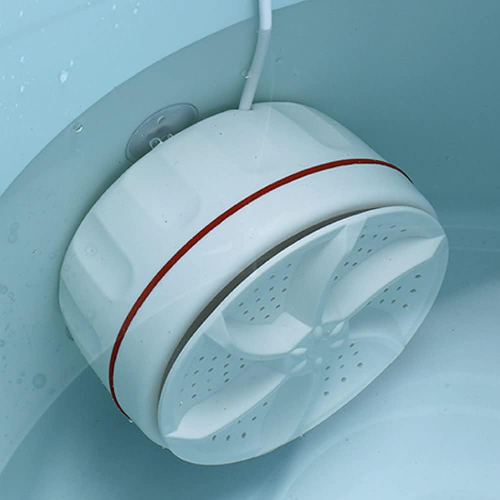 Portable Mini Washing Machine, USB Turbine Washer for Travel, Home, College Room