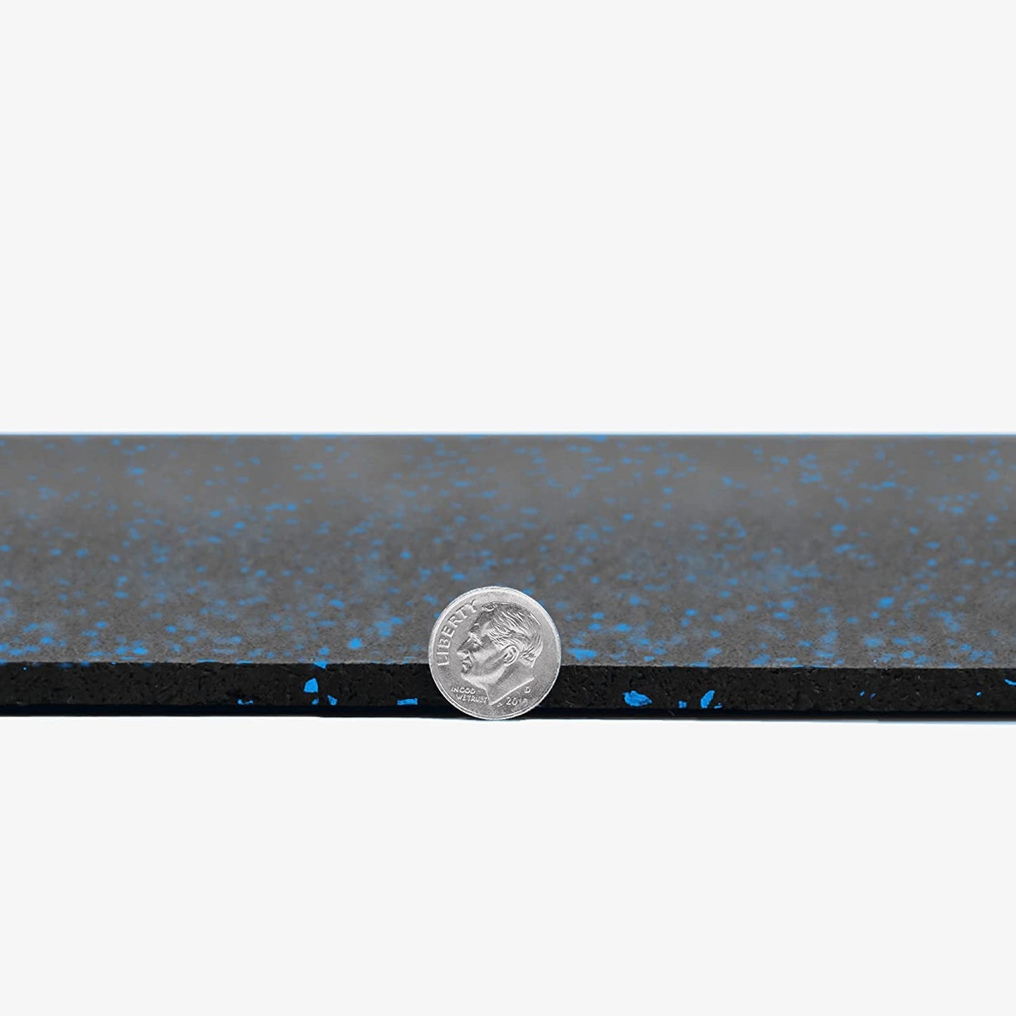 Flooring Inc 1/4" Tough Rubber Flooring Roll | Flexible Recycled Rubber Gym Floor Mats for Home Gym | Heavy Duty Rubber Mat for Home Gyms, Sheds, Horse Stall Mat or Trailer | 5-4’x10’ | Blue