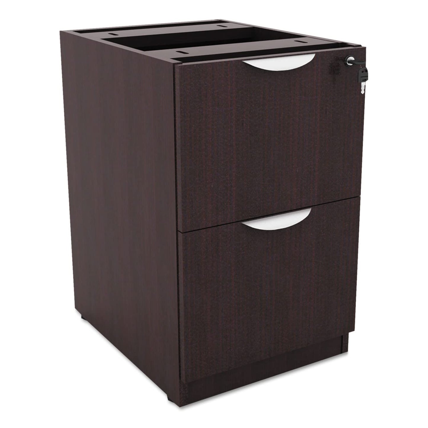 Alera Alera Valencia Series Full Pedestal File, Left Or Right, 2 Legal/Letter-Size File Drawers, Espresso, 15.63" X 20.5" X 28.5"