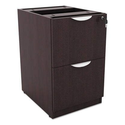 Alera Alera Valencia Series Full Pedestal File, Left Or Right, 2 Legal/Letter-Size File Drawers, Espresso, 15.63" X 20.5" X 28.5"