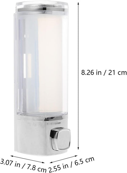 Travel Shampoo Hand Soap Dispenser - Refillable Liquid Holder Box for Home and Office (Plating)