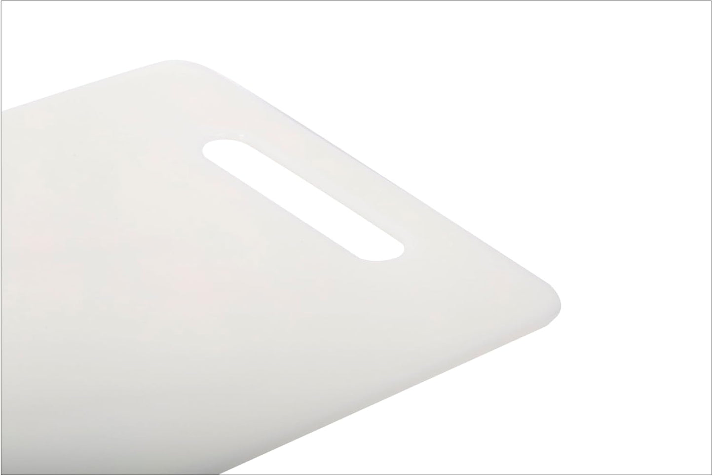 Luciano Plastic Cutting Board - 13.6 x 9.8 Inches, White