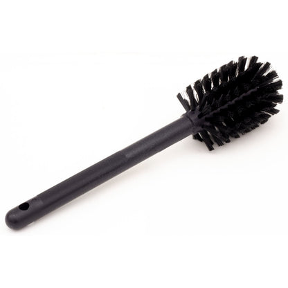 SPARTA 12 Inch Bottle Brush with Polyester Bristles and Plastic Handle, Color Coded, Large Round Head Cleaner for Bottles Jars and Food Service Equipment, Black