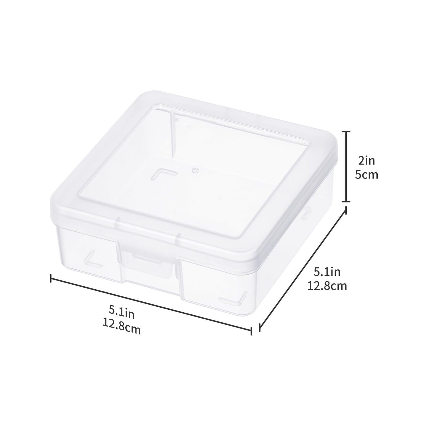 novelinks Plastic Clear Storage Containers for Organizing, Craft Storage Organizers and Stackable Storage Bins with Lids for Pencil Box, Bead, Cookie Cutter, Board Game (18 Pack Small)