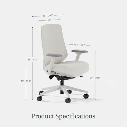 Branch Ergonomic Chair Pro - Mesh Office Chair with 14 Points of Adjustment - Height, Depth & Tilt Adjustable - 5D Armrests - Forward Tilt, Smooth Recline, and Lumbar Support - Shore