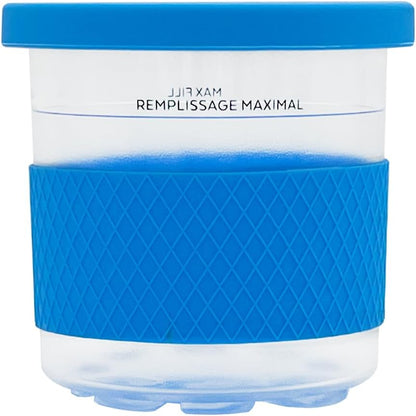 16 Oz NC301 NC299AMZ NC290 4 Pack Ninja Creami Ice Cream Maker Containers with Lids, Pint Replacement, Compatible