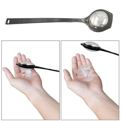 Ice Tapper，JfwuHap 3 Pcs Ice Mallet,Stainless Steel Ice Tapper,Ice Picks,Ice Crusher,Stainless Steel Tapper,Mallet Tool for Cocktails(Black)