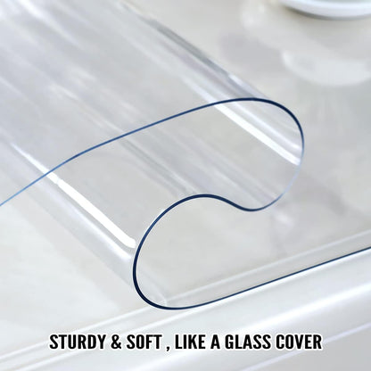 Clear Table Protector 2mm Thick 12 x 12 Inch, Waterproof Desk Pad for Writing Desk, Coffee Table, Dresser Protector
