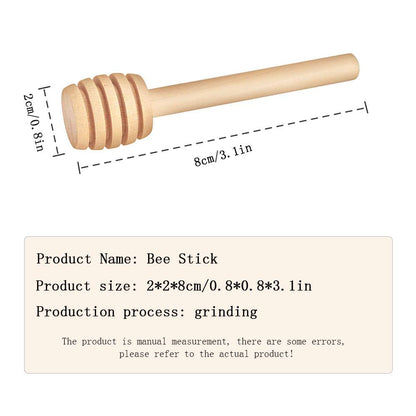 20 3inch Pcs Honey Sticks Mini Honey Dipper, Wooden Honey Comb Honey Dispenser for Honey Jar Dispense Drizzle Honey