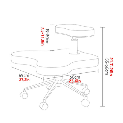 Office Chair Cross Legged Chair，Meditation Chair, Ergonomic Kneeling Chair, Cross-Legged Chair, Height-Adjustable Posture Corrective Chairr for Office and Home, Relieving Back and Neck Pain