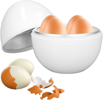 HEEPDD Microwave Egg Cooker, 4 Eggs Capacity Microwave Egg Steamer for Hard Boiled Eggs