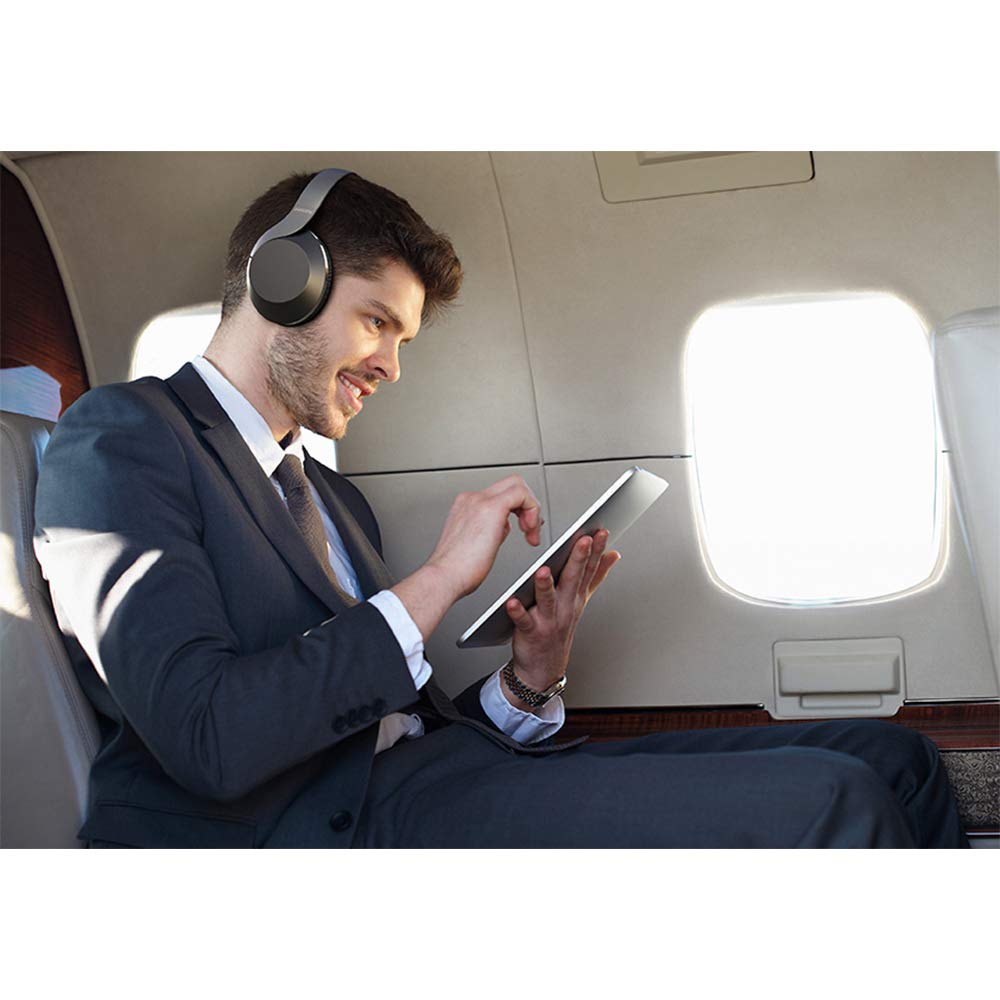 Philips Audio Performance TAPH805BK Bluetooth 5.0 Active Noise Cancelling Over-Ear Headphones with Google Assistant (Black)