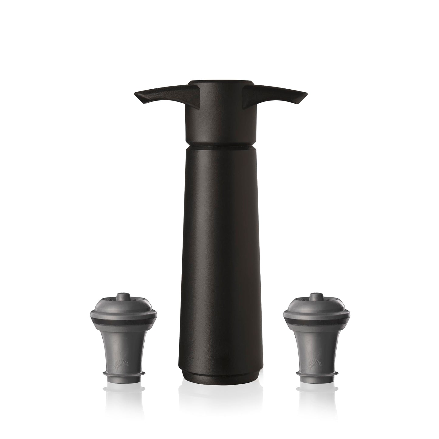 Vacu Vin Original Wine Saver with 2 Vacuum Bottle Stoppers – Wine Preserver Pump for Red or White Wine – Manual Air Remover System – Airtight Seal – Keep Wine Fresh Longer – Black