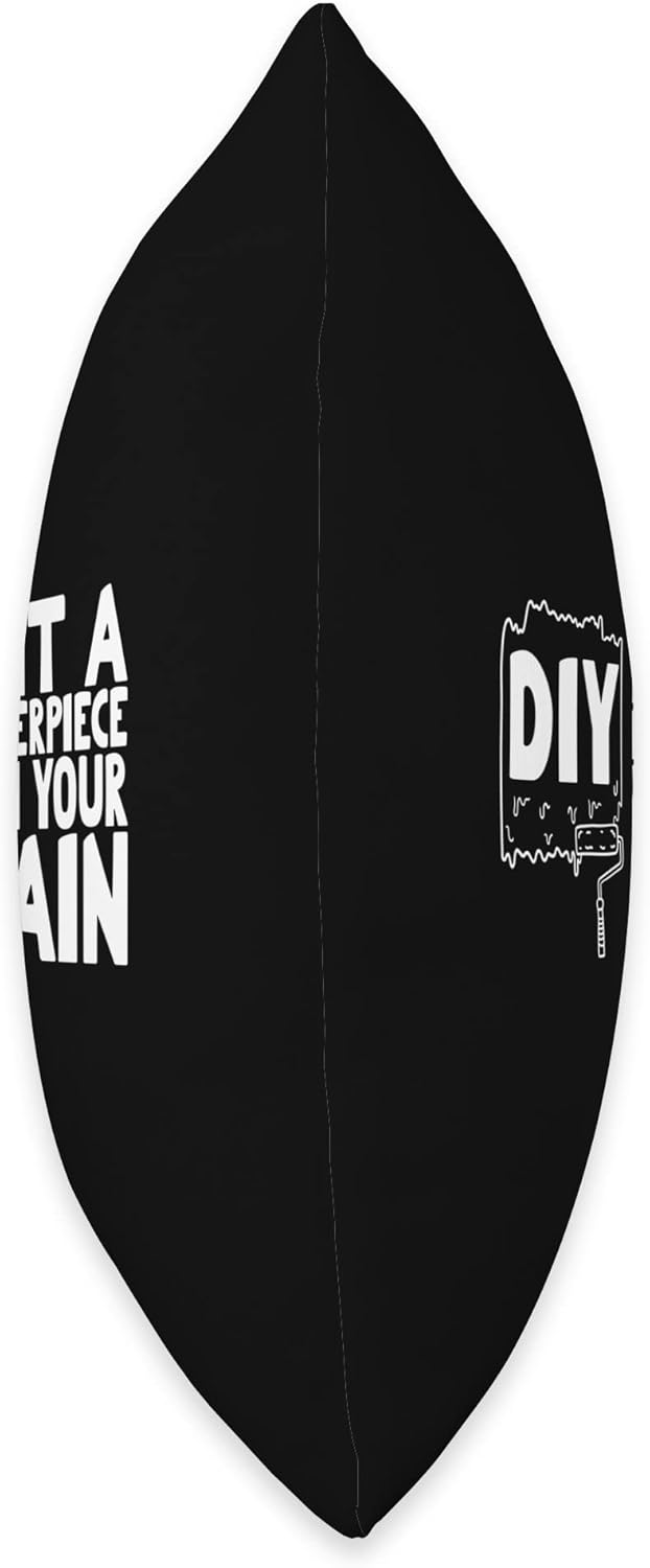 DIY Paint a Masterpiece with Your Brain Throw Pillow, 16x16, Multicolor