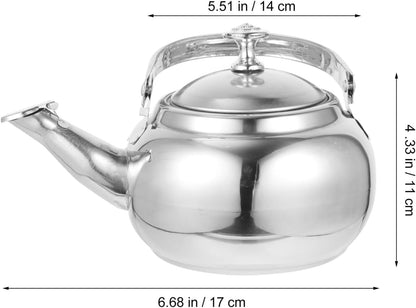 Ciieeo Stainless Steel Whistling Tea Kettle, Stovetop Teapot with Filter for Stove Top