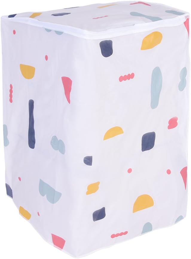 Yctze Waterproof Washing Machine Cover, Zipped Dust Protection for Top Front Load Washer Dryer, Clamshell Design