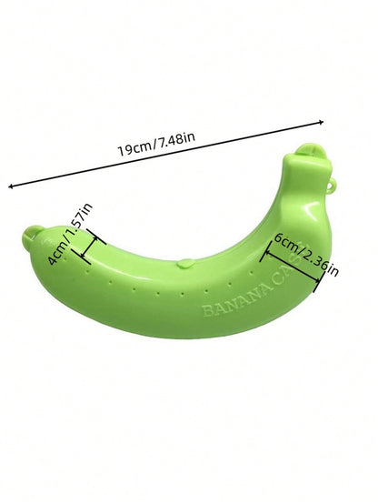 Pluzmecalm 3pcs Banana Holder Case, BPA-Free Banana Holder & Protector Box Container Outdoor Travel Case Fruit Storage Box for Picnic Camping,Food Containers