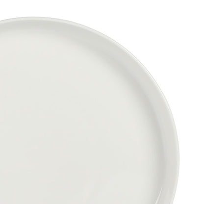 Gibson Home Rothernberg 40-Piece White Porcelain Dinnerware Set – Service for 8, Stackable Plates and Bowls, Durable Kitchen Dinner Set