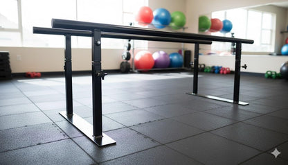 Parallel bars for physical therapy (7FT) Fixed Width Parallel Bar - Heavy Duty - Made in the USA