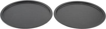 GoodCook Everyday 10-Inch Nonstick Personal Pizza Pans - Scratch-Resistant Steel, Set of 2, Gray