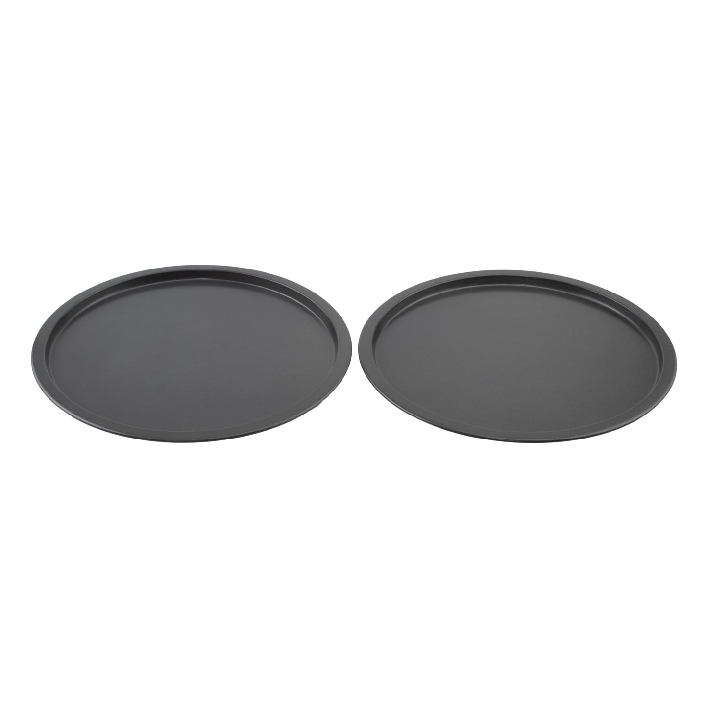 GoodCook Everyday Personal Pizza Pans 10-Inch Nonstick Scratch-Resistant Steel, Set of 2, Gray