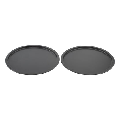 GoodCook Everyday Personal Pizza Pans 10-Inch Nonstick Scratch-Resistant Steel, Set of 2, Gray