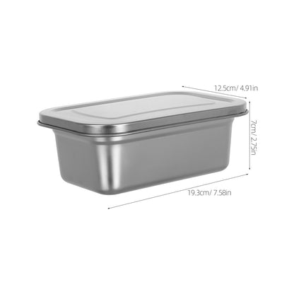 MAGICLULU 2Pcs Stainless Steel Ice Cream Containers, 40 oz Small Homemade Ice Cream Tubs Freezer Storage with Lids, Reusable Sorbet & Gelato Keeper for Kitchen Use and Dessert Food Preservation