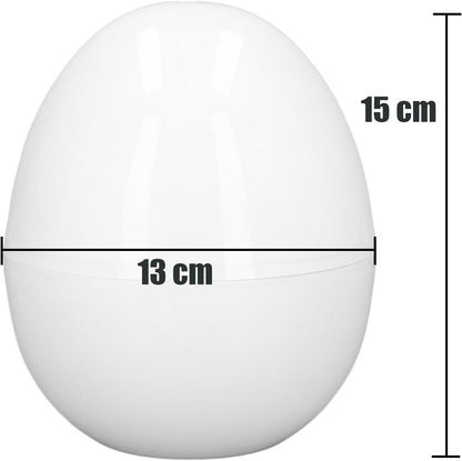 Rapid Egg Cooker, 4 Eggs Capacity Hard Boiled Cooker, Compact Design, ABS Material, Egg Shape, Microwave Function, White