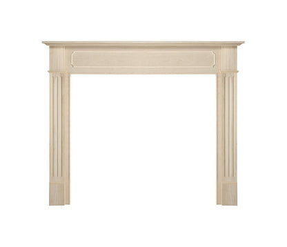 Pearl Mantels ARYB48110 Comfortable Transitional Styled Wood Mantel Surround, 48"W x 42"H, Unfinished