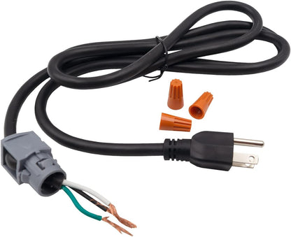 Supplying Demand WX09X70910 Dishwasher Power Cord Replacement, 5 Feet 4 Inches Long