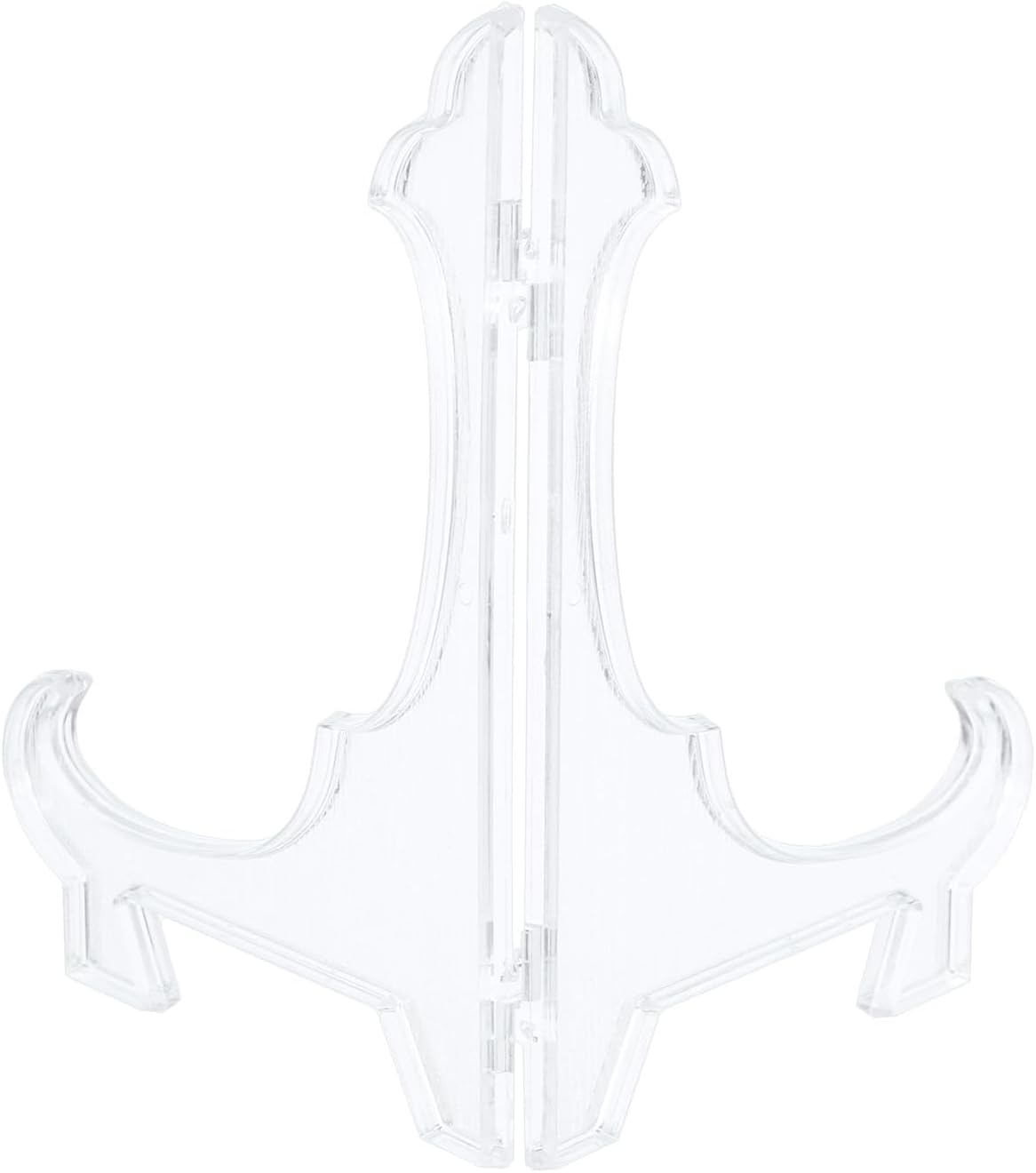 uxcell 12Pcs 5.5" Easel Plate Holder, Plastic Folding Display Stand for Decorative Plates and Picture Frames