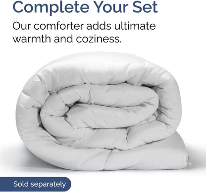 Skiennix Extra Deep Full Sheet Set - 6 Piece Breathable Cooling Bedding - Soft Wrinkle-Free Heathered Beige