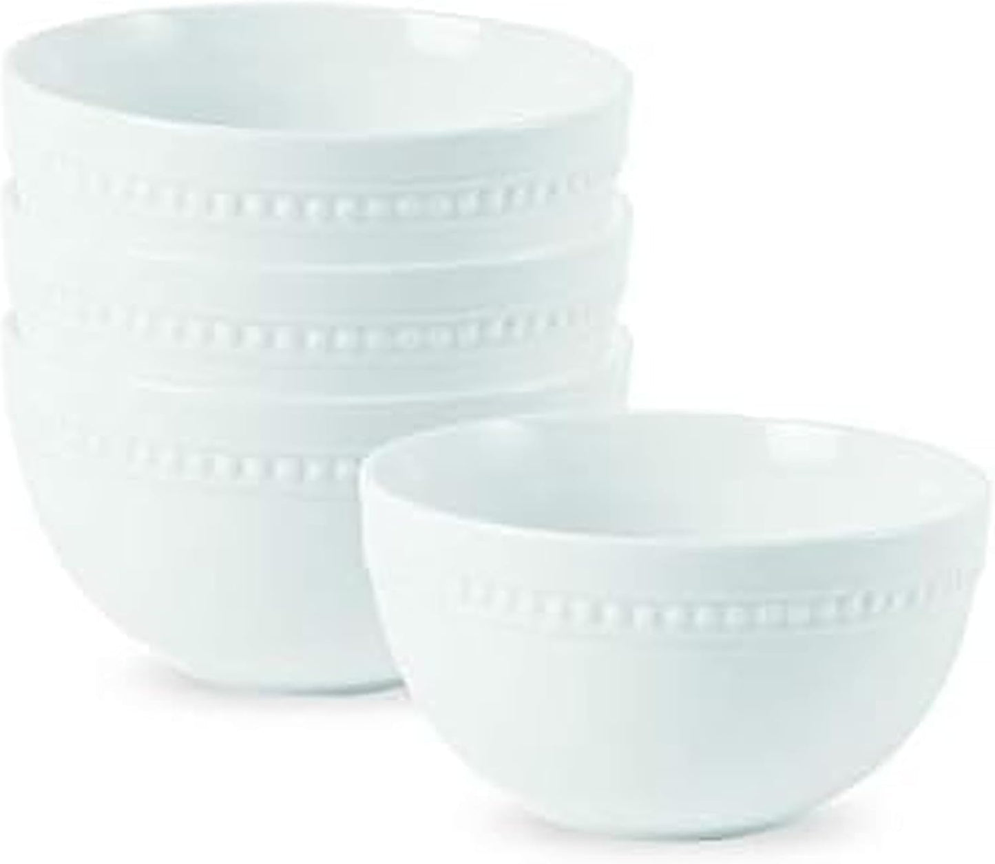 26 Everyday White Ounce Porcelain Soup Cereal Bowls