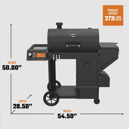 Oklahoma Joe's Tahoma 900 Auto-Feed Charcoal Smoker and Grill w/Wi-Fi with 900 sq. in. Cooking Area in Black