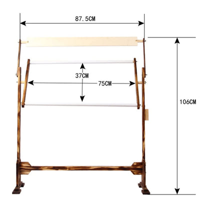 Cross Stitch Frame Stand, Wooden Adjustable Tapestry Frame Embroidery Stand, Frame 360° Rotation, with Wide Base Design, for Sewing Needlework Arts Crafts Embroidery Project