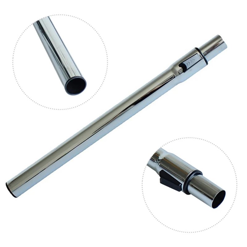 1.25 Inch (32mm) Telescopic Vacuum Extension Wand – Stainless Steel Metal Tube – Compatible with 1-1/4" Vacuum Accessories, Fits Select Shop Vac & Other Standard Vacuums